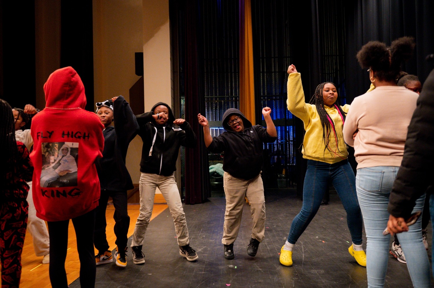 Robert Ricks Student Theater Production
His organization is called Mentors Inspiring Boys and Girls
Ricks, a playwright and author, runs an after school play production with students across Rochester. This production is called “The School to Prison Pipeline, The Stage Play”